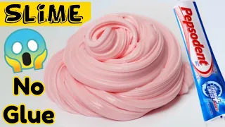 No Glue😱DIY Toothpaste Fluffy Slime💦 How to make slime without borax | Toothpaste slime in Lockdown