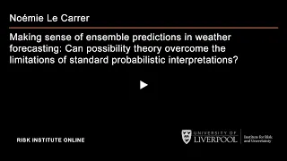 Noémie Le Carrer: Making sense of ensemble predictions in weather forecasting