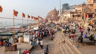 Walking along the Ganges Varanasi - India [4K]