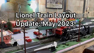 Postwar Lionel Train Layout Update! May 2023
