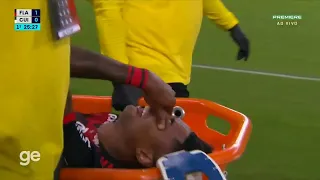 Veja o momento da grave lesão de Bruno Henrique