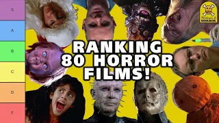 Ranking All 80 Horror Films I've Reviewed! (Horror Movie Tier List)