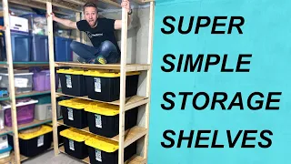 How To Build Simple Basement Storage Shelves