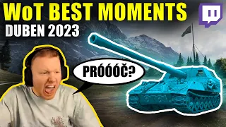 PROČ MÁME MODROU ARTU?! | WoT Best Moments Duben 2023.