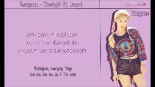 TAEYEON 태연_Starlight (Feat. DEAN) colourcoded lyric [ROM/ENG]