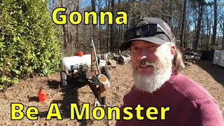 Monster Homemade Log Splitter Part 1