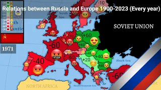Relations between Russia 🇷🇺 and Europe 1900-2023 (Every year)