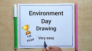 Environment Day Drawing Easy || Environment Day Drawing Stop Pollution || Save Environment Drawing