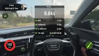 Audi E-Tron 50 Quattro | Acceleration | Dragy