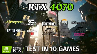 RTX 4070 + Intel Core i5 13600kf- Test in 10 Games | 1440p | DLSS | Ray Tracing