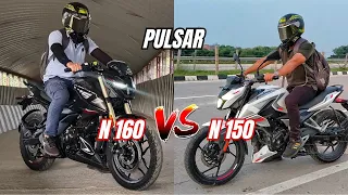 2024 Bajaj Pulsar N160 vs Pulsar N150 | Which One To Buy ? | Detailed Comparison |