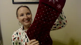 ASMR | Stocking Stuffers, Crinkles, & Filling Stockings (Whisper)