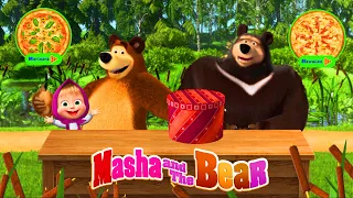 Masha 👧 and the Bear 🐻 Pizzeria Game / Masha and the Bear are making pizza 🍕 for Bear and Tiger