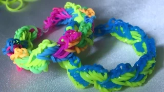 Плетение из резинок браслета (Веночек)Weaving elastic bands bracelet (Wreath)