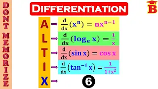 Trick to Remember Differentiation formulas / Don't Memorize