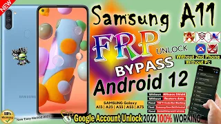 Samsung A11 Android 12 Frp Bypass | Fix Something Went Wrong | Without Pc/Knox Final Method 2022 Nov