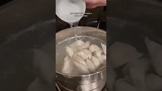 The trick to boiling dumplings