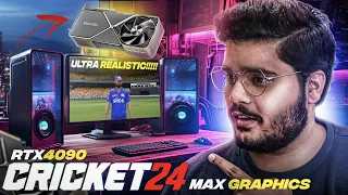 Cricket 24 on RTX 4090 24GB: Ultra-Realistic, Max Graphics Gameplay (Close to Real Life)