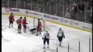 Nikolia Khabibulin save on Semin