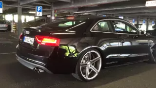 Audi S5 Coupe 4.2 V8 w/ LOUD CAPRISTO EXHAUST Parking Garage Take Off