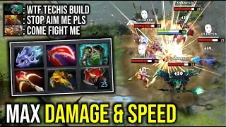 MAX DAMAGE & SPEED..!! Right Click Build Techies 7.21d | Dota 2