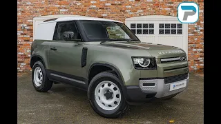 2023/23 LAND ROVER DEFENDER 90 HARD TOP IN PANGEA GREEN WITH BLACK INTERIOR