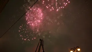 Салют в новогоднюю ночь на Красной площади, Москва [2018-2019]
