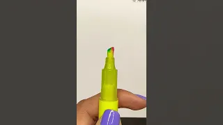 DIY rainbow marker 🌈😍 #shorts #artist #art #diy #creative #tutorial #crafts #draw #craft #rainbow