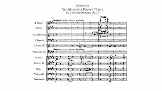 Tchaikovsky: Variations on a Rococo Theme, Op. 33 (Original Version) (with Score)