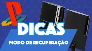 PS3 - MODO DE RECUPERAÇÃO / RECOVERY E RECONSTRUIR BASE DE DADOS