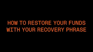 How to restore your Ledger accounts with your recovery phrase?