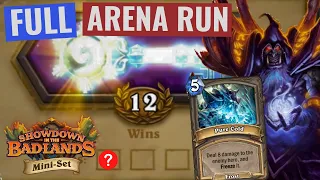 Is PURE COLD Secretly the BEST Treasure? 12 Win Warlock - Hearthstone Arena Badlands Mini-Set