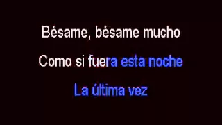 besame mucho karaoke