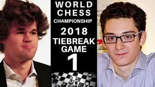 World Chess Championship 2018 - Tiebreak Rapid Game 1 Secrets : Magnus Carlsen vs Fabiano Caruana