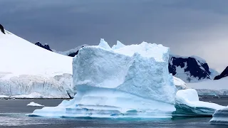 FLYING OVER ANTARCTICA (4K UHD): Relaxing Piano Music & Beautiful Nature Landscapes For Relaxation