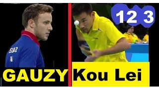 [TT sngl] Simon Gauzy deuce(Game 123) KOU Lei(edit)(SloMo)