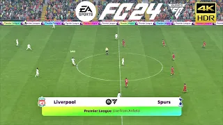 FC 24 Liverpool vs Tottenham | Premier League 2023/24 | PS4 Full Match #earlyaccess