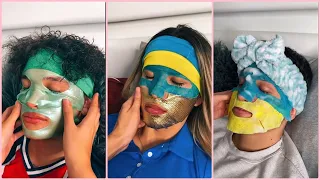 [TikTok Skincare ASMR] Skincare Couple Noemi Nikita & Joshua Morris With Flag Mask Ucraina 😎😎