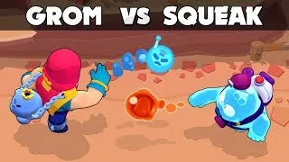 Grom vs Squeak WHİCH İS BETTER? #brawlstars #fang #bs