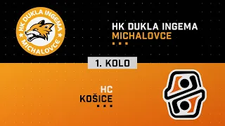 1.kolo HK Dukla INGEMA Michalovce - HC Košice HIGHLIGHTS