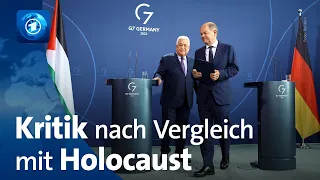 Holocaust-Äußerung von Palästinenserpräsident: Kritik an Scholz' Reaktion