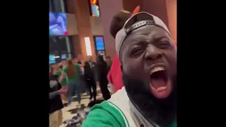 Boston Celtics fans reaction to Derrick White game winning shot to force game 7
