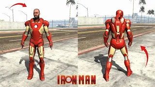 Franklin Become Iron Man in Indian Bike Driving 3D ! Character Upgrade