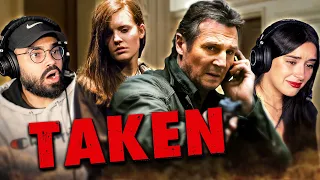 Our first time watching TAKEN (2008) blind movie reaction!