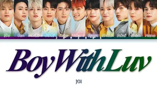 JO1 "Boy With Luv" Color Coded Lyrics／パート割歌詞（Original by BTS, Cover from KCON JAPAN 2023）