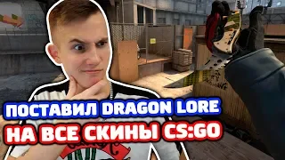 ПОСТАВИЛ DRAGON LORE НА ВСЕ СКИНЫ В CS:GO!