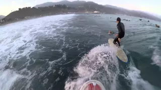 Perfect day surfing Malibu