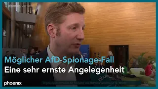 Jan-Christoph Oetjen zu einem möglichen Spionagefall innerhalb der AfD am 23.04.24