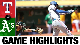 Rangers vs. Athletics Game Highlights (7/24/22) | MLB Highlights