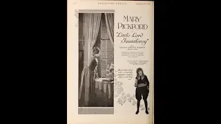 Scott Lord Silent Film: Mary Pickford in Little Lord Fauntleroy (Green, Pickford,1921)